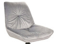 Scaun rotativ Boogie I Velvet, Signal, 53x45x89 cm, catifea/otel, gri/negru