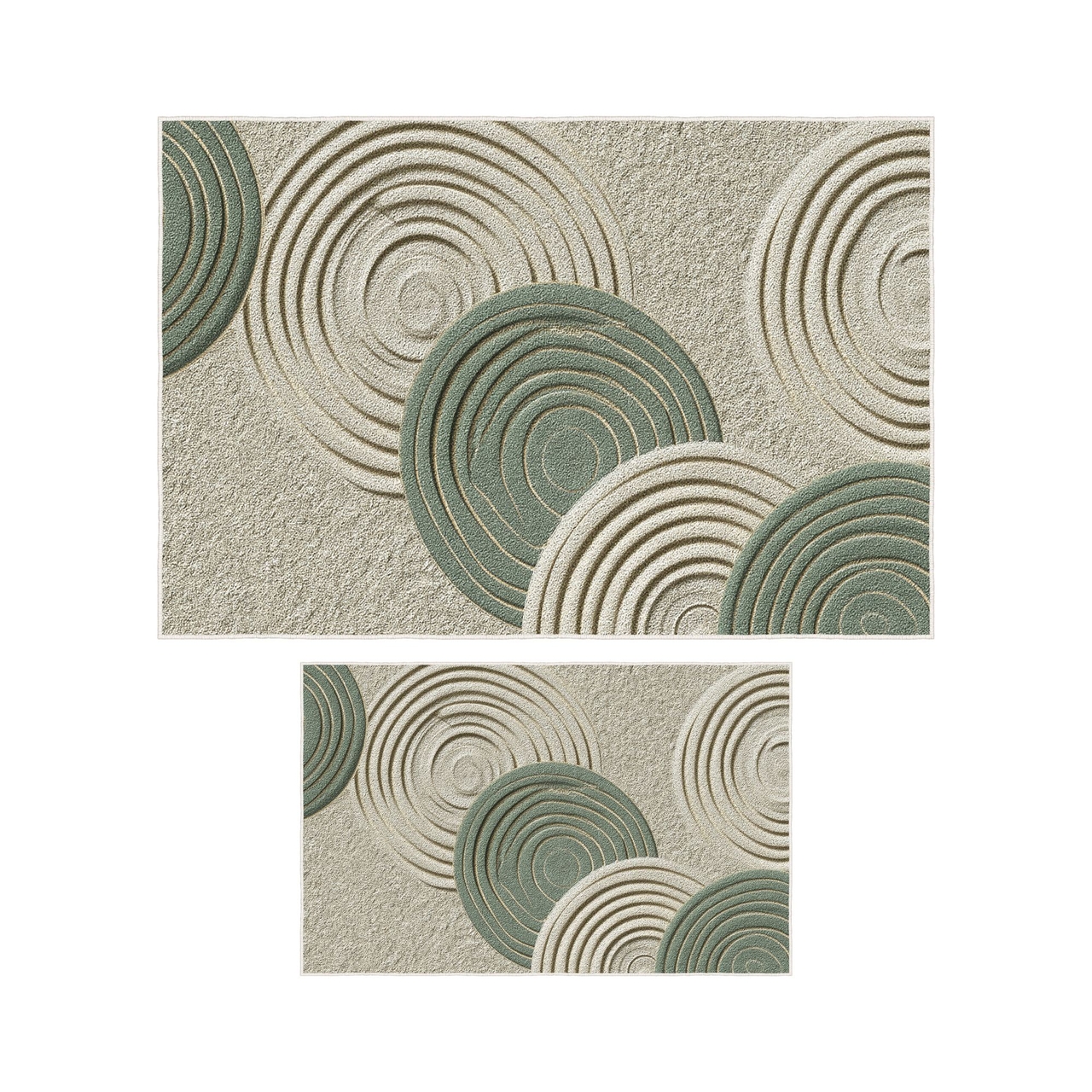 Set covorase de baie, L'essentiel Maison, Asr41, Verde - view 5