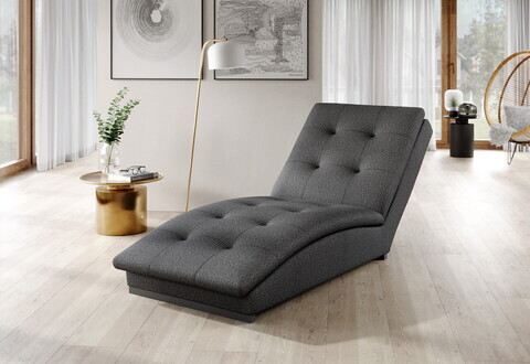 Sezlong living ELTAP, DOR-04FL, Doro, 170x85x95 cm, poliester, gri inchis