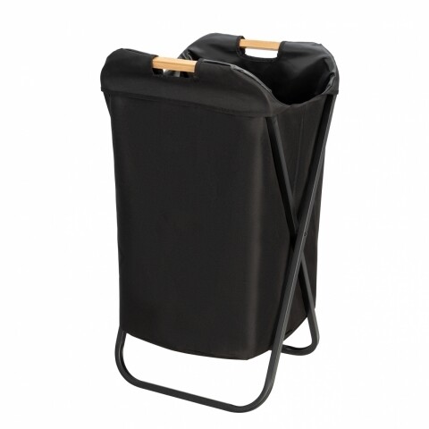 Cos pentru rufe pliabil Loft, Wenko, 72 l, negru mezoni.ro