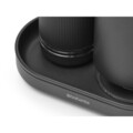 Set dozator sapun / detergent lichid 2 piese, Brabantia, SinkStyle Mineral, 14x9.5x15.7 cm, 220 ml, otel, gri inchis