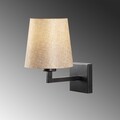 Lampa de perete Opviq Profil, 24x30 cm, E27, 40 W, negru/crem