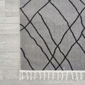 Covor, Meta 1553A, 80x150 cm, Poliester, Antracit / Gri