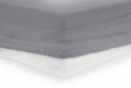 Cearceaf de pat cu elastic Grey Heinner, 140x200 cm, 100% bumbac, gri