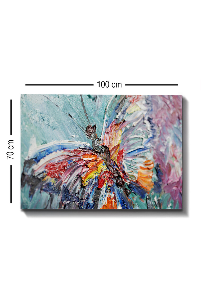 Tablou decorativ, Kanvas Tablo (70 x 100), Cadru: 100% LEMN (grosime: 3 cm), Multicolor - view 3