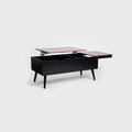 Masuta de cafea Anzabi, Homla, 105x50.5x43.5 cm, lemn/MDF, maro/negru