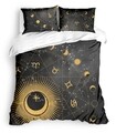 Lenjerie de pat dubla King Size, 4 piese, The Club Cotton, Mercur, bumbac ranforce, 145 TC, multicolor