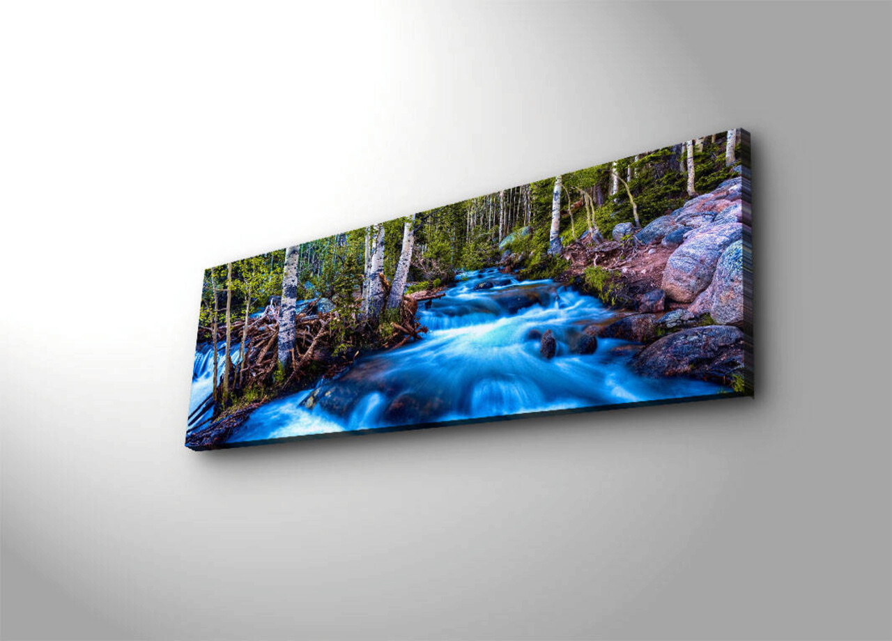 Tablou decorativ cu lumina LED, 3090DACT-38, 30 x 90 cm, Multicolor - view 4
