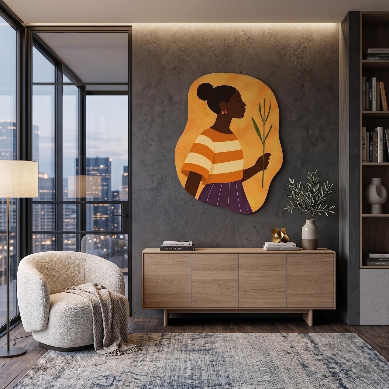 Tablou decorativ, ART3DCNCMDL7, Imprimare digitala, Multicolor — imaginea 2