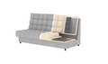 Canapea extensibila 3 locuri ELTAP, Clareta, 197x95x96 cm, lemn/poliester, albastru