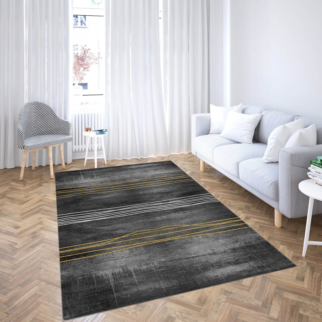Covor, Cg41, 100x180 cm, Poliester, Multicolor — imaginea 2