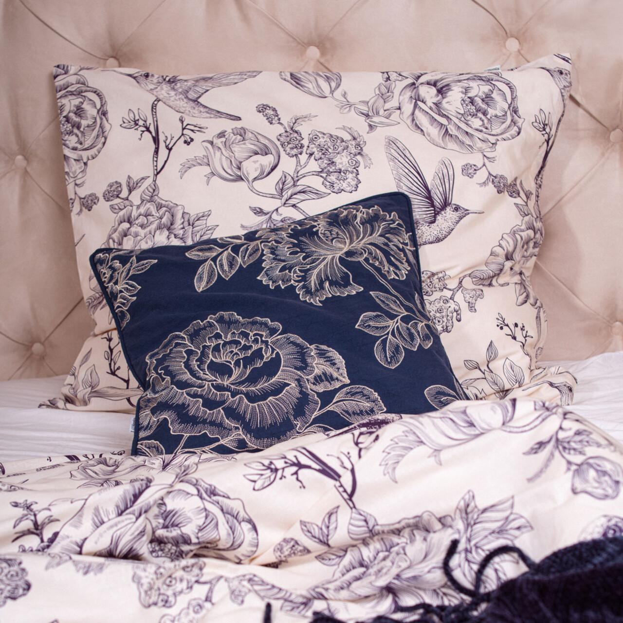 Lenjerie de pat Pamela, Homla, 160x200 cm, 70x80 cm, bumbac, multicolor
