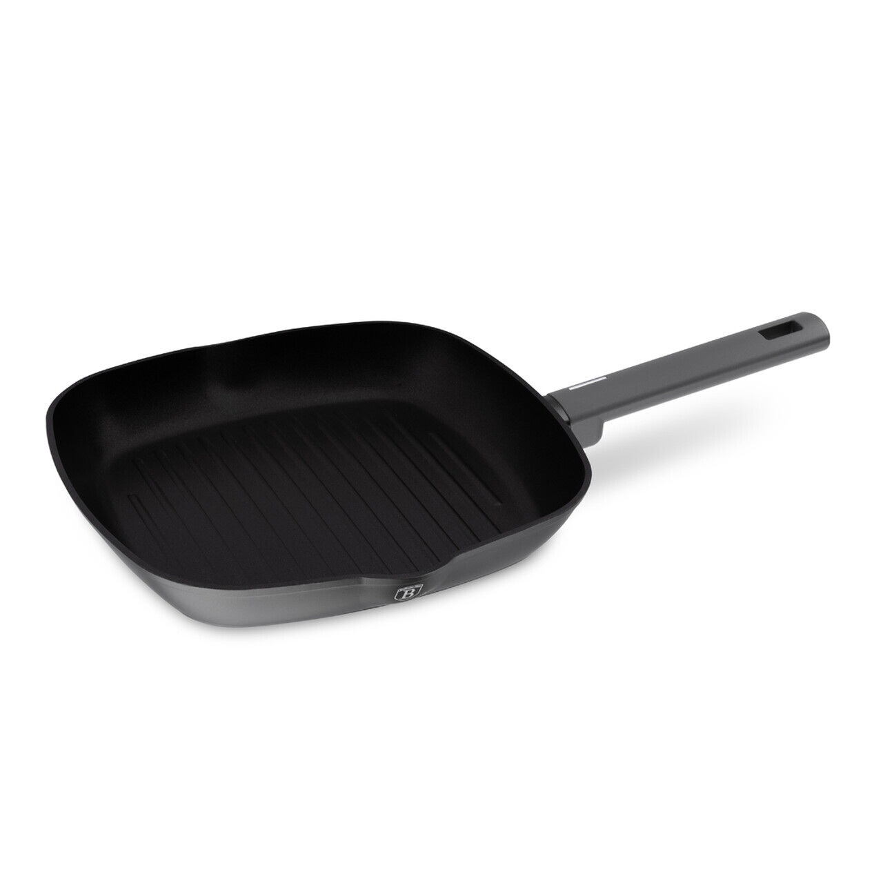 Tigaie grill Berlinger Haus, Anthracite, 28 cm, 2.1 L, aluminiu forjat, antracit mat - imagine 9