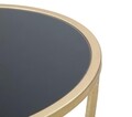 Masuta Glam Simple, Mauro Ferretti, Ø 35x75 cm, fier, auriu