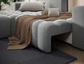 Coltar extensibil stanga 4 locuri ELTAP, Bon-18, Bonett, 250x175x92 cm, lemn/poliester, gri deschis