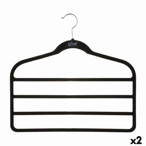 Set 2 umerase pantaloni, 5five, 44.8 x 41.5 cm, nailon, negru