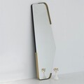 Oglinda decorativa, Neostill, Irregular, 60x120 cm, MDF , Negru
