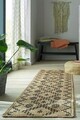 Covor Rowen Natural/Black, Flair Rugs, 60x230 cm, iuta, natural/negru