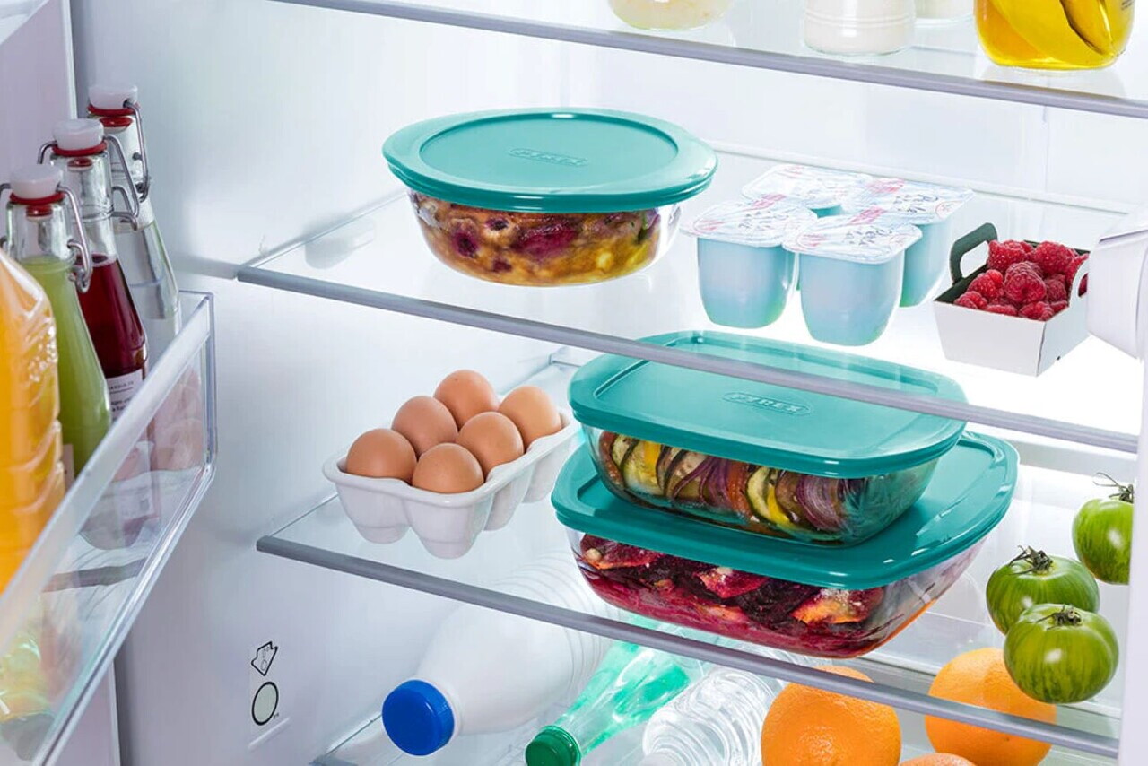 Caserola rotunda, cu capac, sticla termorezistenta, 23cm/2,3L, "Cook&amp;Store", Blue - Pyrex - view 3