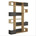 Biblioteca Niho, Decortie, 120x20x171 cm, gri/bej