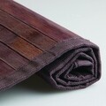 Covoras de baie Formbu, iDesign, 61x183 cm, bambus, cafeniu