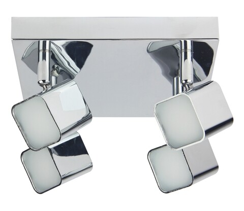 Plafoniera Forma, Candellux, 20 x 20 cm, 4 x LED, 4W, crom