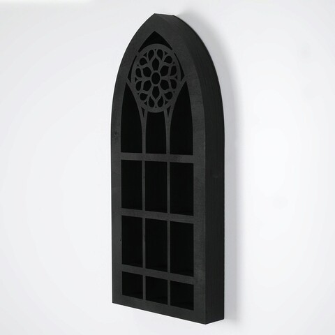 Organizator, Evila Originals, Meh207-M, 66x29x6 cm, Lemn, Negru