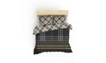 Lenjerie de pat dubla Super King (EU) (IT), Leonardo - Grey, Cotton Box, Bumbac Ranforce