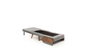 Canapea extensibilă cu 1 loc, Futon, 859FTN2337, Metal , Gri deschis