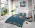 Lenjerie de pat dubla, Lana Turquoise, Sleeptime, 3 piese, cotton blended, multicolora