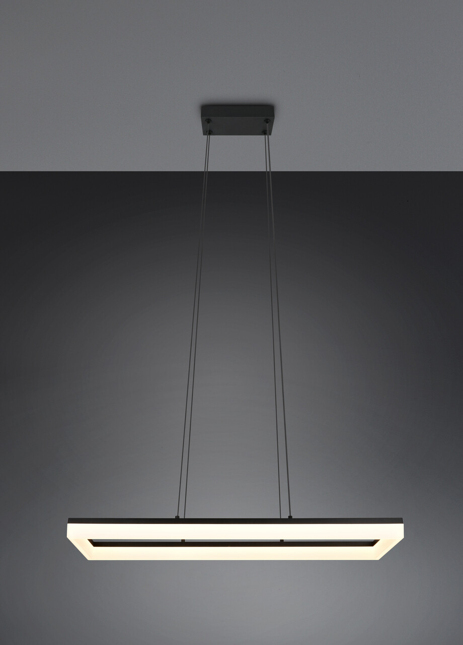 Lustra Camino, RL, 70x20x150 cm, 27W, 1x SMD LED, plastic, negru mat - 2 | YEO