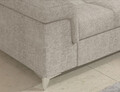 Coltar extensibil stanga 4 locuri ELTAP, LT-18TOU, Eridano, 275x202x88 cm, lemn/poliester, bej inchis