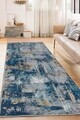 Covor, DC-7273-YOLLUK-201, 60x300 cm, Poliester, Albastru inchis