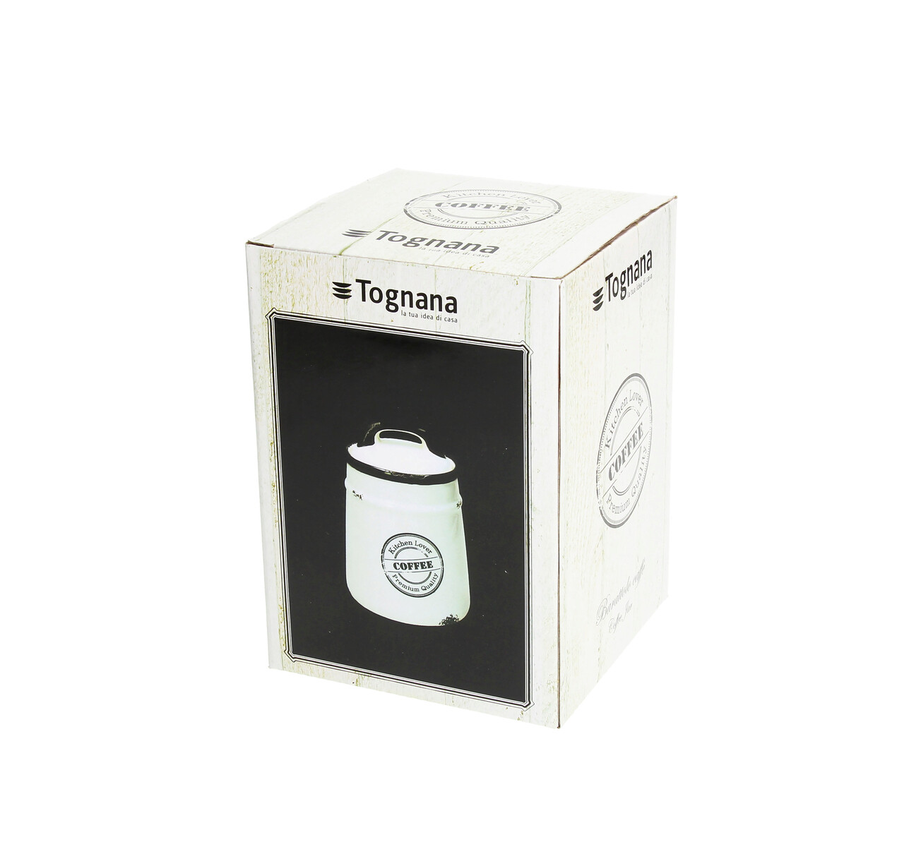 Borcan pentru cafea Dolce Casa Urban Chic, Tognana Porcellane, 12 cm, 850 ml, ceramica, multicolor