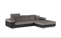 Coltar extensibil dreapta 4 locuri ELTAP, Armd-01, Armando, 289x203x85 cm, lemn/poliester, gri/negru
