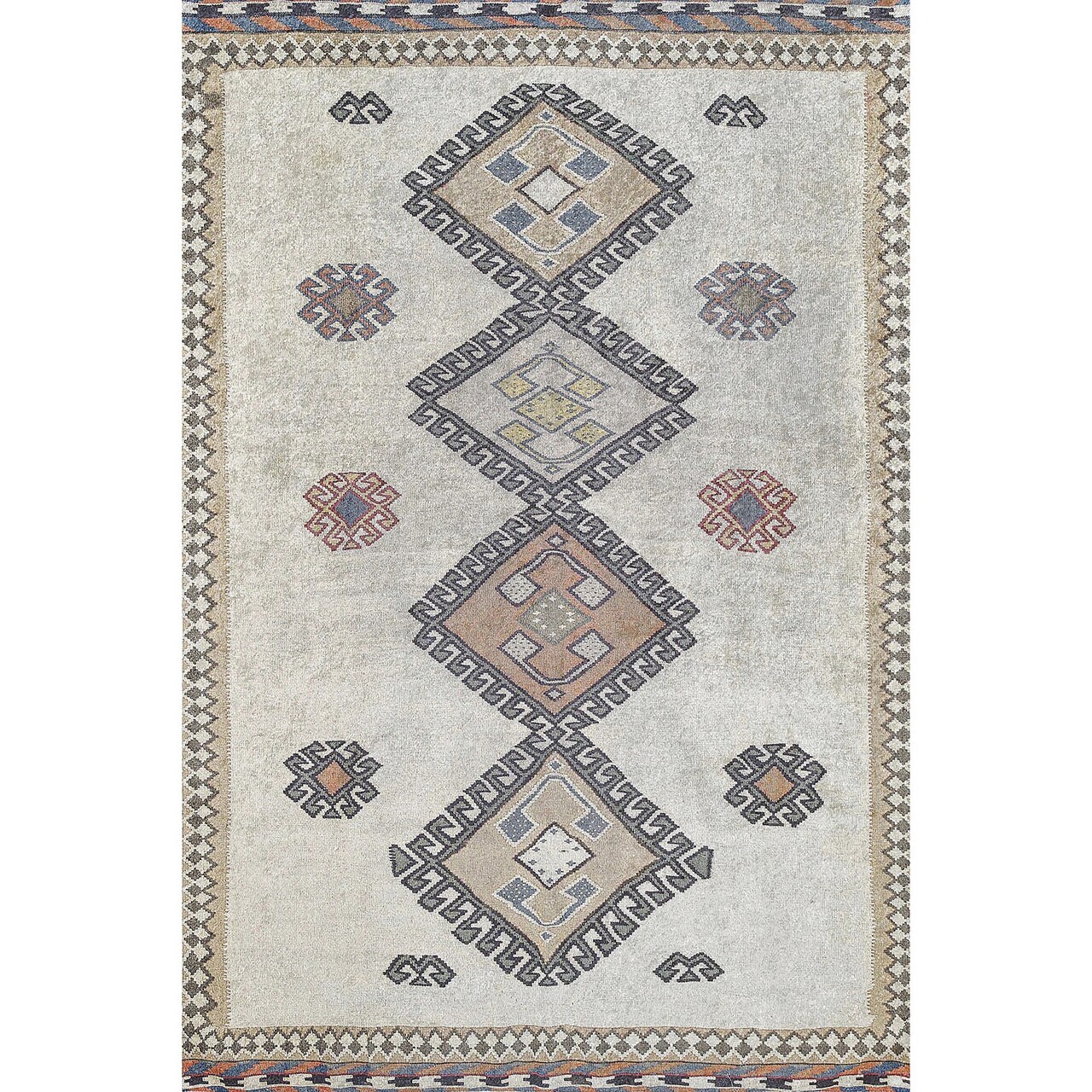 Covor, Woopamuk018, 100x200 cm, 70% bumbac/30% poliester, Gri - 2 | YEO