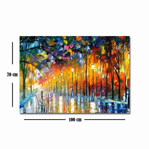 Tablou decorativ, 70100FAMOUSART-026, Canvas, 70 x 100 cm, Multicolor