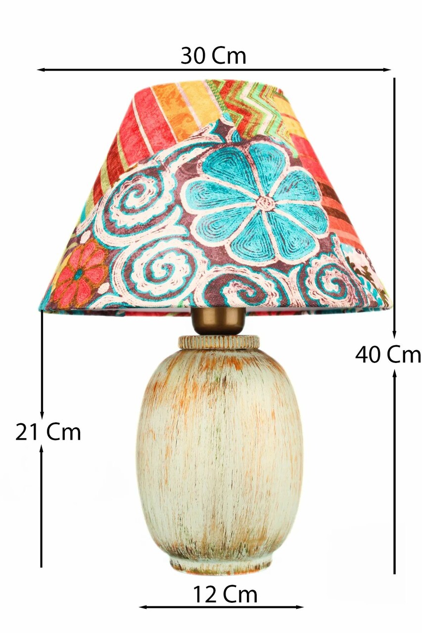 Lampa de masa, Opviq, 687HMY2438, Multicolor - imagine 2
