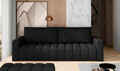 Canapea extensibila 3 locuri ELTAP, Laz15, Lazaro, 247x97x92 cm, lemn/poliester, negru
