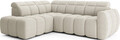 Coltar extensibil stanga 4 locuri ELTAP, LT-18ROY, Falconn, 258x208x107 cm, lemn/poliester, bej deschis