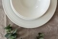 Serviciu de masa 18 piese Linear, Duo, portelan, alb