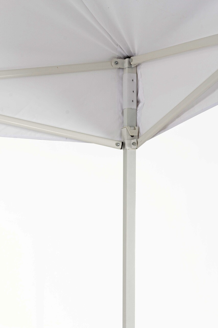 Pavilion pentru gradina Pandora Gazebo, Bizzotto, 291 x 431 x 290 cm, pliabil, otel/poliester Oxford 420D, alb