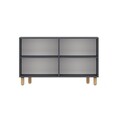 Consola, Odessa, Roger, 120x73.6x29.6 cm, Antracit