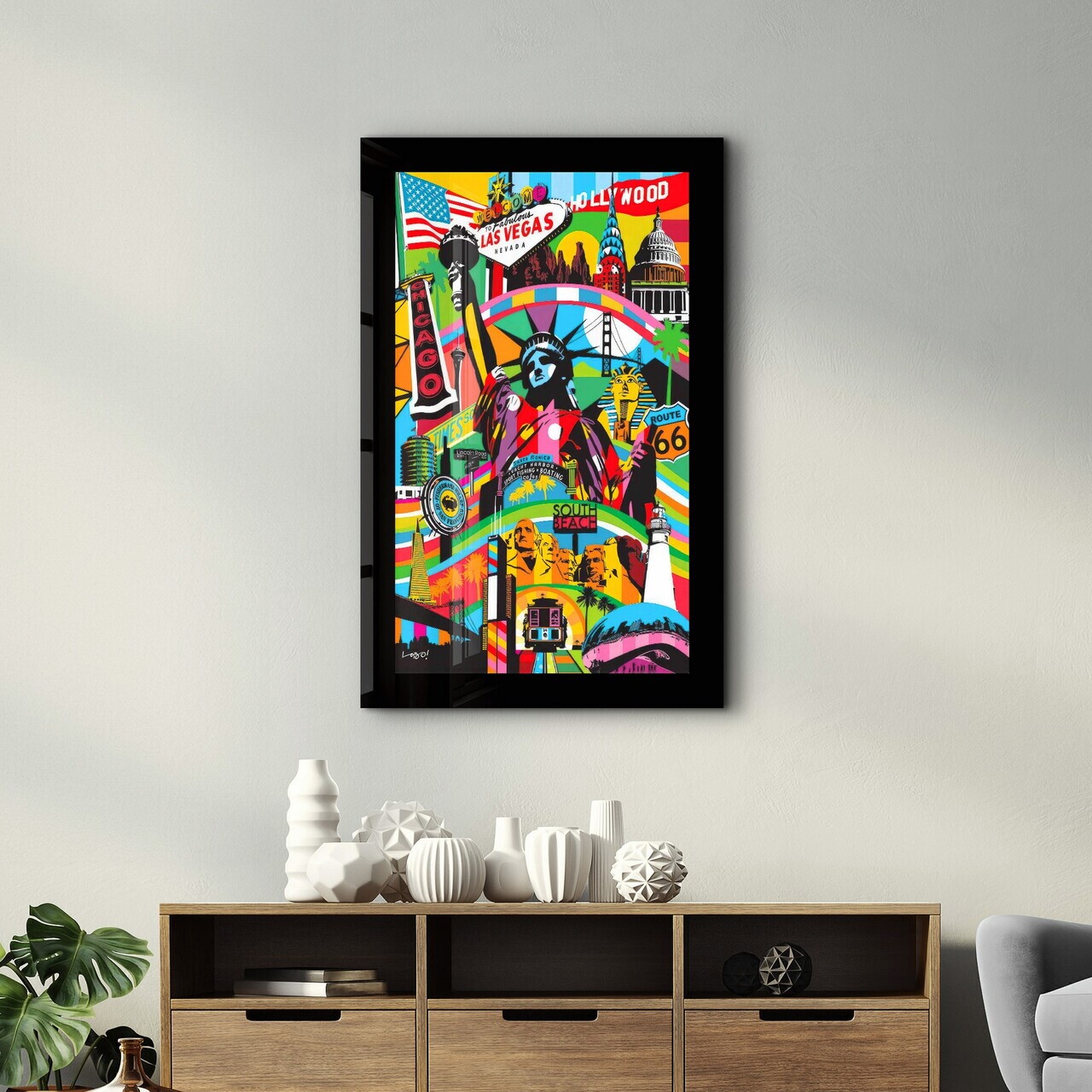 Tablou decorativ, SPR-1136, Dimensiuni: 70 x 110 cm, Multicolor — imaginea 3