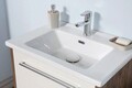 Set mobilier de baie (3 piese), Jussara, Sahra 65, Crem/Maro