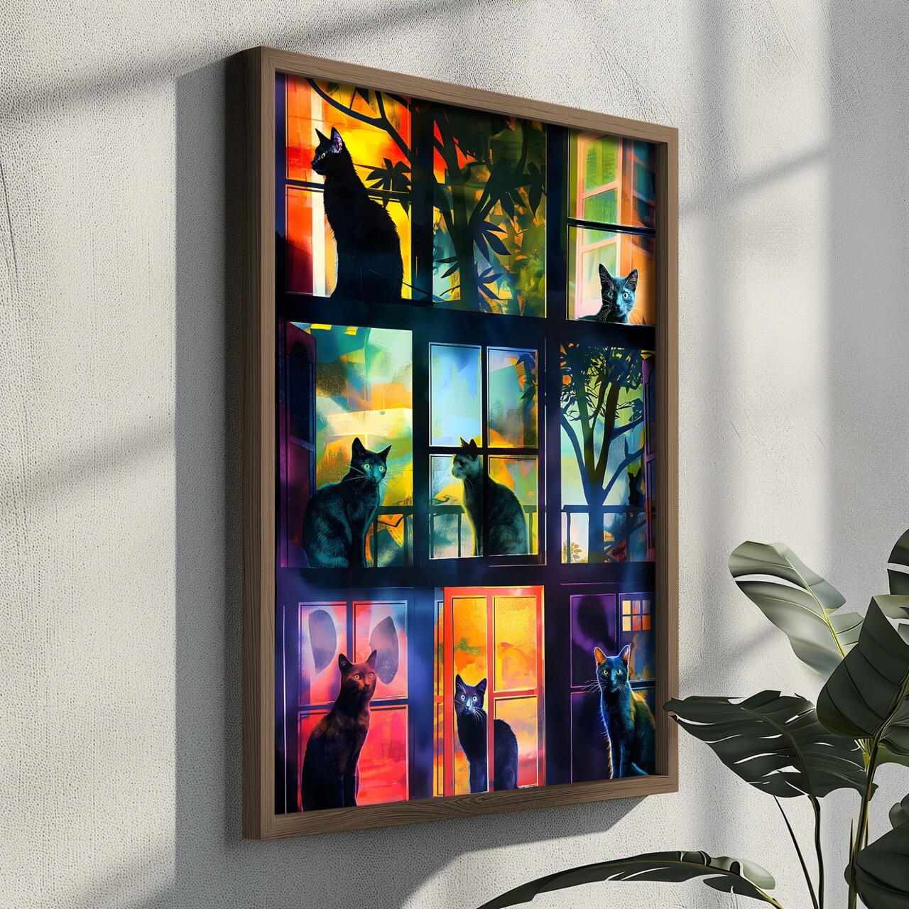 Tablou decorativ, GE026-L, Lemn, Multicolor - view 4