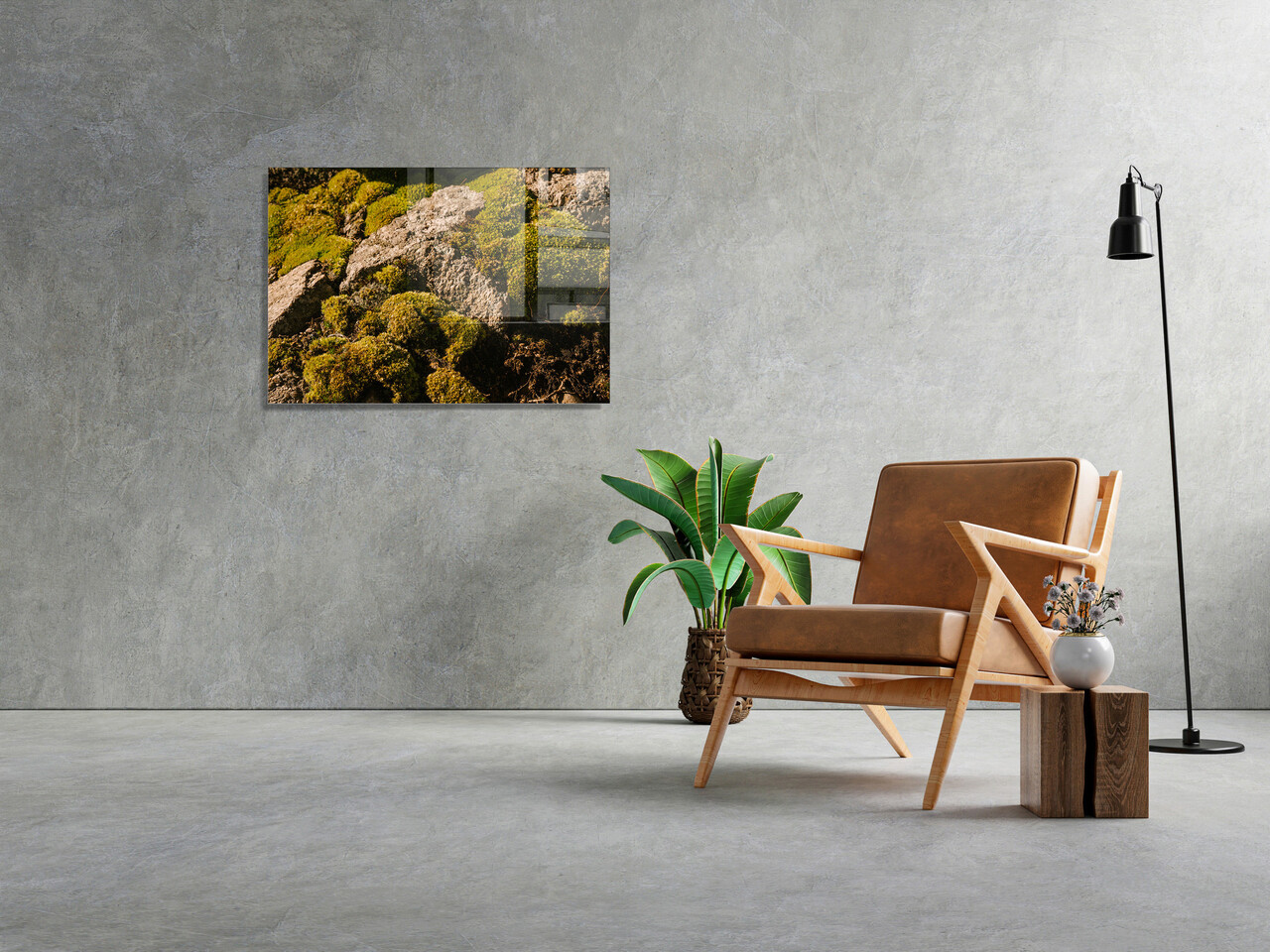 Tablou decorativ, 1160, Sticla temperata, 50 x 70 cm, Multicolor - 1 | YEO