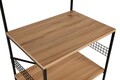 Dulap de bucatarie Anemon, Kalune Design, 60x45x124 cm, natural/negru
