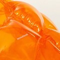 Set 2 mingi gonflabile cu protectie antisoc pentru joaca, Bumper Bubble Ball Bumpoy InnovaGoods, Ø62 cm, albastru/portocaliu