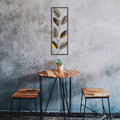 Decoratiune de perete, Della, metal, 90 x 32 cm, multicolor